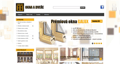 Desktop Screenshot of okna-galux.cz